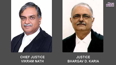 Chief Justice Vikram Nath and Justice Bhargav D Karia of Gujarat High Court
