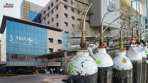 max hospital, oxygen cylinders