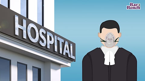 Lawyer, Oxygen mask, Hospital