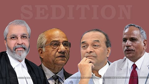 Justice MB Lokur, Justice BN Srikrishna, Senior Adv Mukul Rohatgi, Justice Govind Mathur