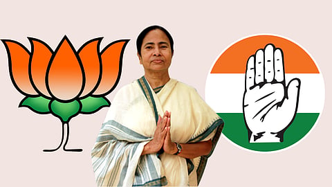 BJP,Congress and Mamata Banerjee