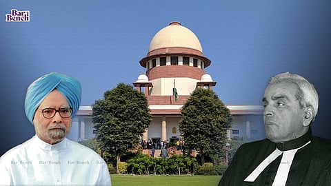 Former PM Dr Manmohan Singh, Justice (Retd) Rajinder Sachar, Supreme Court