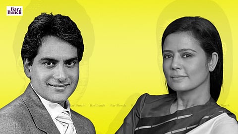 Sudhir Chaudhary, Mahua Moitra 