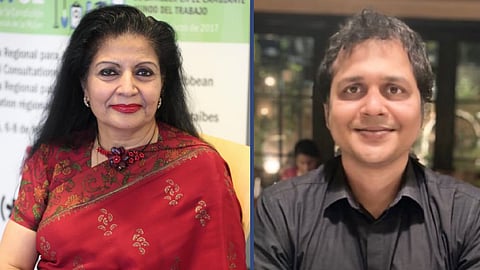 Lakshmi Puri and Saket Gokhale