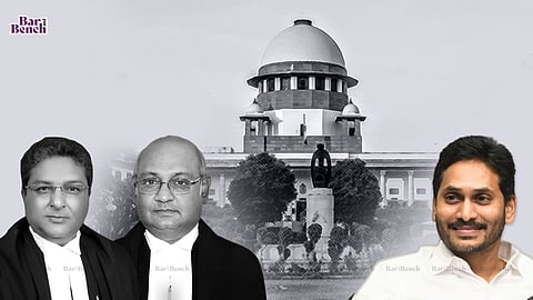 Justices Dinesh Maheshwari and Vineet Saran, YS Jaganmohan Reddy