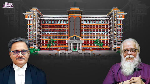 Justice Ashok Menon, Nambi Narayanan with Kerala HC