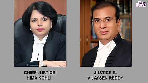 Chief Justice Hima Kohli and Justice B. Vijaysen Reddy 
