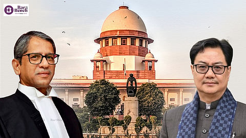 CJI Ramana, Kiren Rijiju and Supreme Court