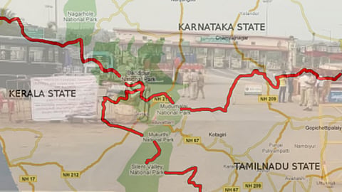 Karnataka and kerala border 