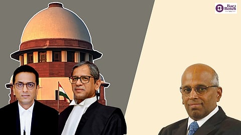 Supreme Court, Justice Chandrachud, CJI Ramana and adv lakshmikumaran