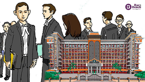 Young lawyers with Kerala High Court