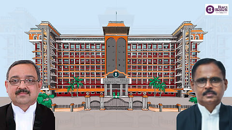 Justice K Vinod Chandran and Justice C Jayachandran with Kerala High Court