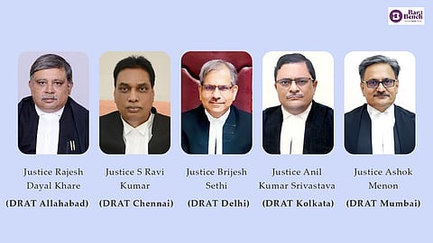 Justices Rajesh Dayal Khare,  S Ravi Kumar, Brijesh Sethi, Anil Kumar Srivastava and Ashok Menon 