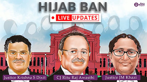 Justice Krishna S Dixit, Chief Justice Ritu Raj Awasthi and Justice JM Khazi