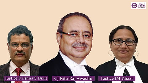 CJ Ritu Raj Awasthi, Justice Krishna Dixit and Justice JM Khazi
