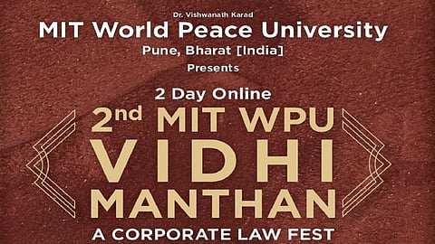 Second Edition of MIT WPU Vidhi Manthan-The Corporate Law Fest