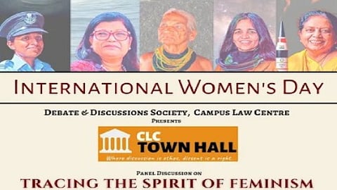 Panel Discussion on "Tracing the Spirit of Feminism" by Campus Law Centre, University of Delhi