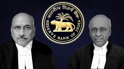 Justice Hemant Gupta, Justice V Ramasubramanian and RBI