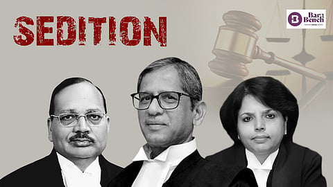CJI NV Ramana  hima Kohli and Surya Kant and sedition.