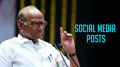 Sharad Pawar with Social media posts 