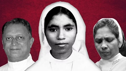 Sister Abhaya , Father Thomas Kottoor, and Sister Sephy