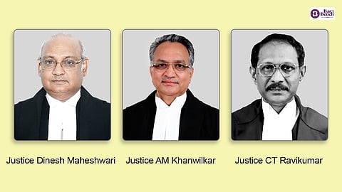 Justice Dinesh Maheshwari, Justice AM Khanwilkar and Justice CT Ravikumar