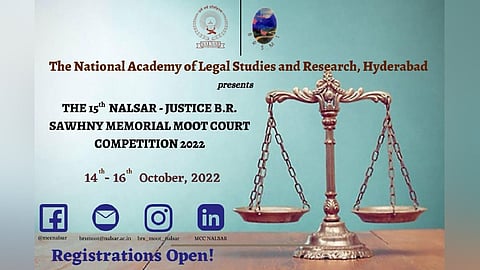 15th NALSAR - Justice B.R. Sawhny Memorial Moot Court Competition, 2022 (Register by 25 Aug)