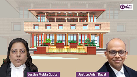 Justices Mukta Gupta and Anish Dayal with Delhi High Court