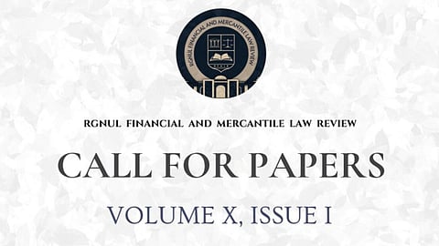 Call for Papers: RGNUL Financial and Mercantile Law Review (Submit by 30 Oct)