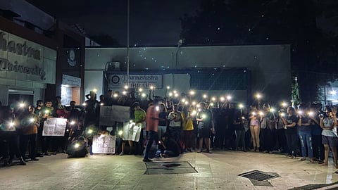 DNLU student protest