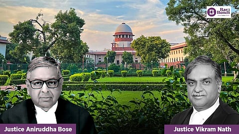Supreme Court with Justice Aniruddha Bose and Justice Vikram Nath