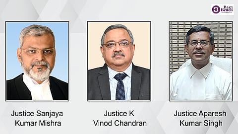 Justice Sanjaya Kumar Mishra, Justice K Vinod Chandran and Justice Aparesh Kumar Singh