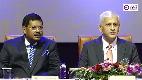 From left to right: Justice BR Gavai and CJI UU Lalit 