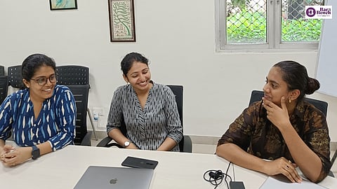 From left to right: Shreya Rastogi, Pratiksha and Shruti of Project39A