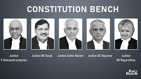 Justice V Ramasubramanian, Justice BR Gavai, Justice Abdul Nazeer, Justice AS Bopanna, Justice BV Nagarathna