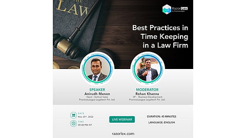 Webinar: Best Practices in Time Keeping in a Law Firm