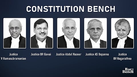 Justice V Ramasubramanian, Justice BR Gavai, Justice Abdul Nazeer, Justice AS Bopanna, Justice BV Nagarathna