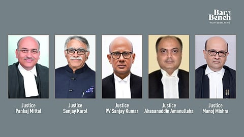 [BREAKING] Collegium recommends five judges for appointment to Supreme Court