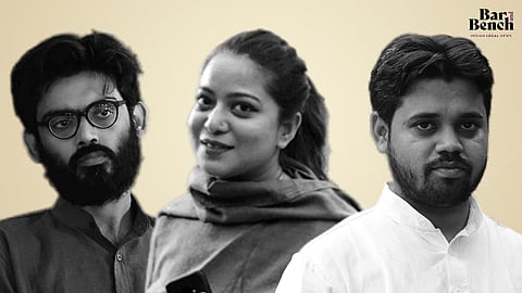 Sharjeel Imam, Asif Iqbal Tanha and Safoora Zargar