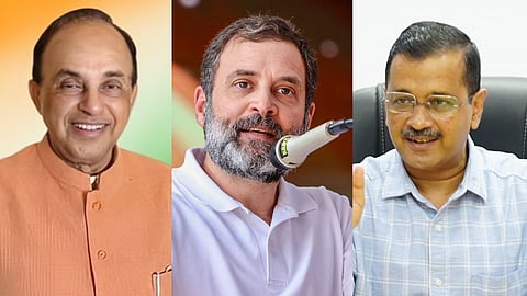 Subramanian Swamy, Rahul Gandhi, Arvind Kejriwal, 