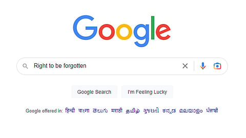 Right to be forgotten and Google