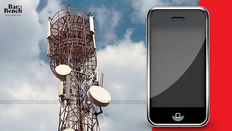  Mobile Phone with Mobile Tower