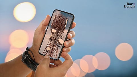  Mobile Phone with Mobile Tower