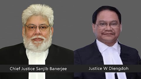 Chief Justice Sanjib Banerjee and Justice W Diengdoh 