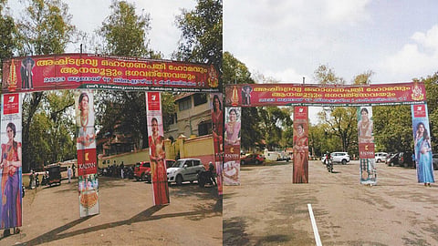 Temple hoarding