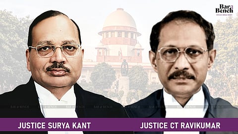 Justice Surya Kant and Justice CT Ravikumar 