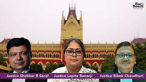 Justice Shekhar B Saraf,  Justice Lapita Banerji and Justice Bibek Chaudhuri