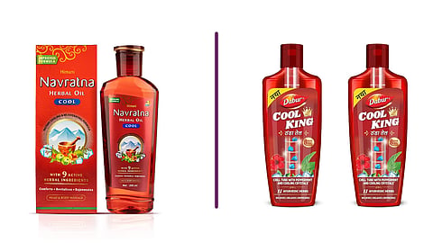Emami's Navratna Oil and Dabur's Cool King oil