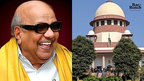 M Karunanidhi, Supreme Court
