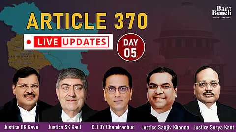 Day 5 Article 370 live